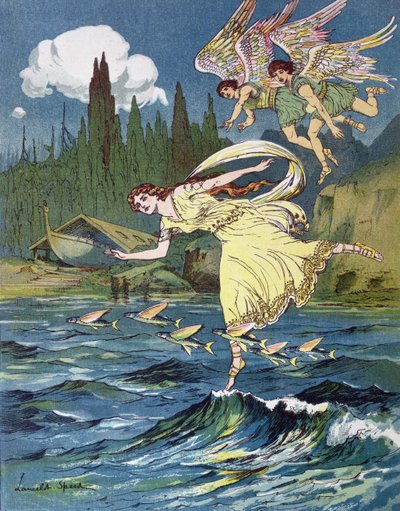Atalanta en de zonen van de Noordenwind, c.1900 door Lancelot Speed